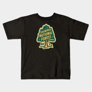 Forest Tree Shawnee National Forest Kids T-Shirt